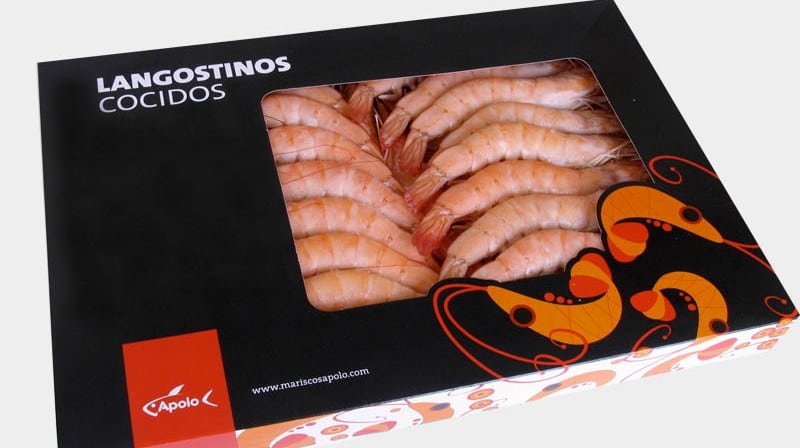 langostino cocido Mariscos Apolo