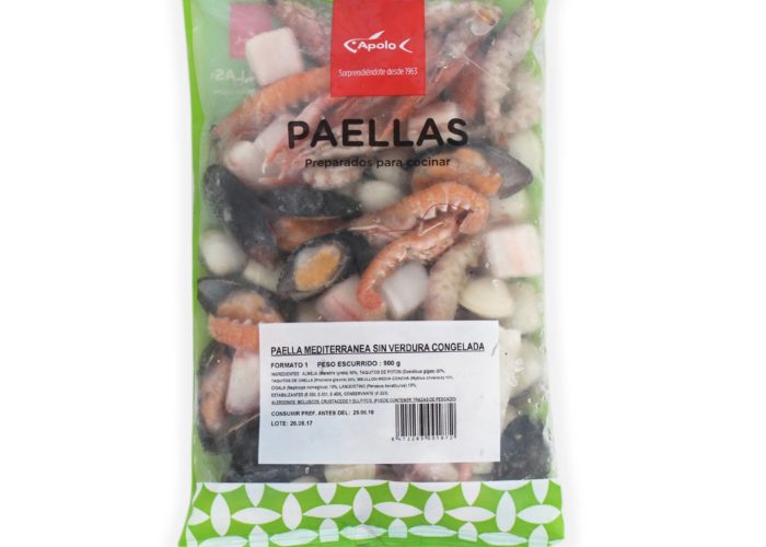 Paella marisco sin verdura