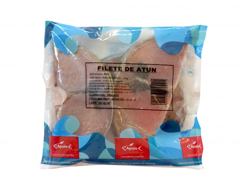 Bolsa filetes de atún congelado Apolo