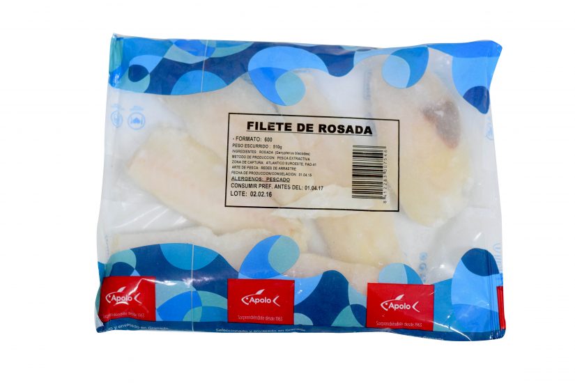Bolsas de Filetes de Rosada congelados Apolo