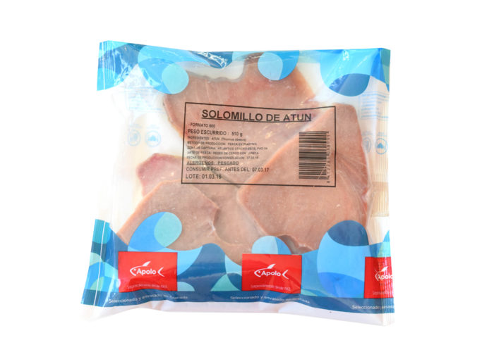 Solomillo de Atún congelado Apolo