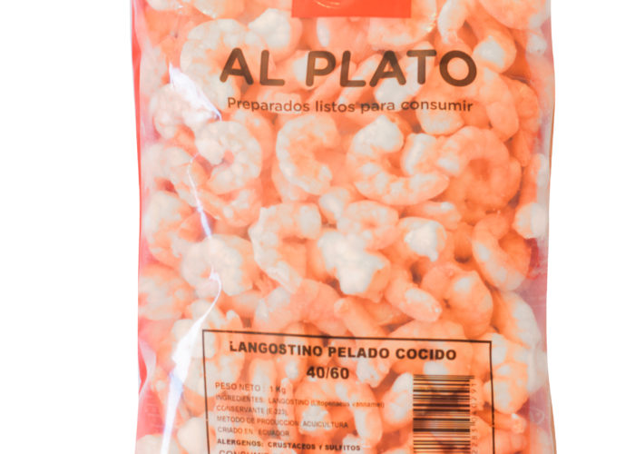 langostino cocido pelado congelado
