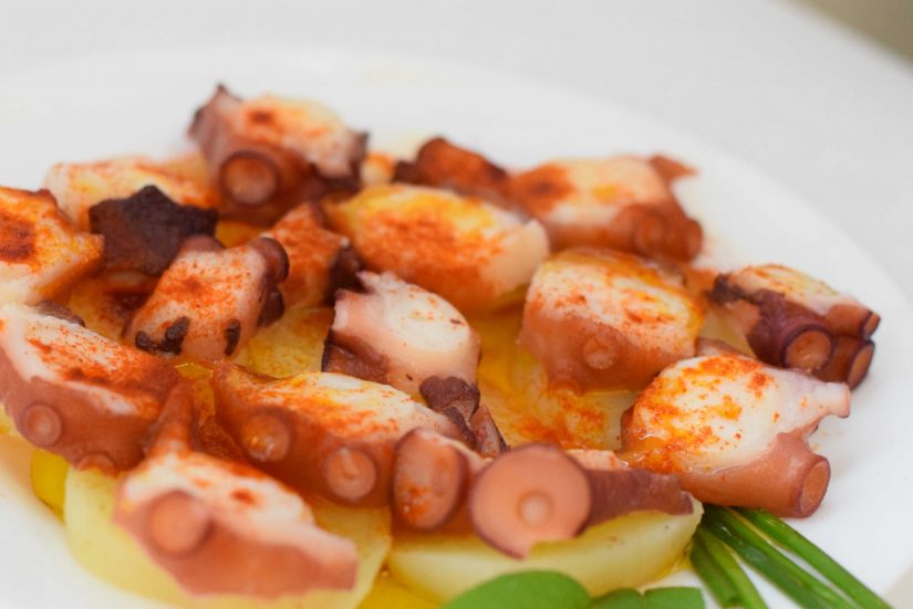 Pulpo a la gallega: productos congelados para hostelería
