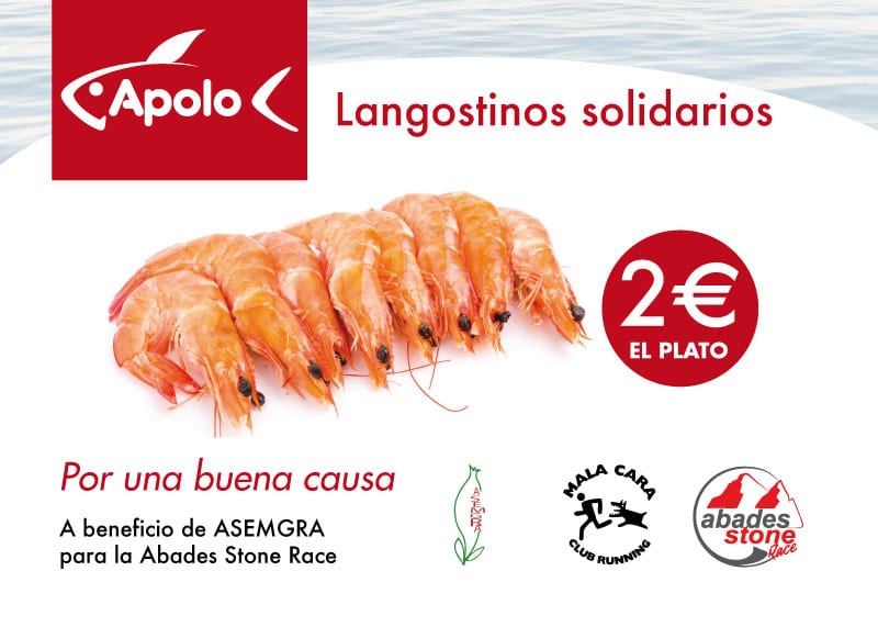 Langostino solidario en la Abades Stone Race