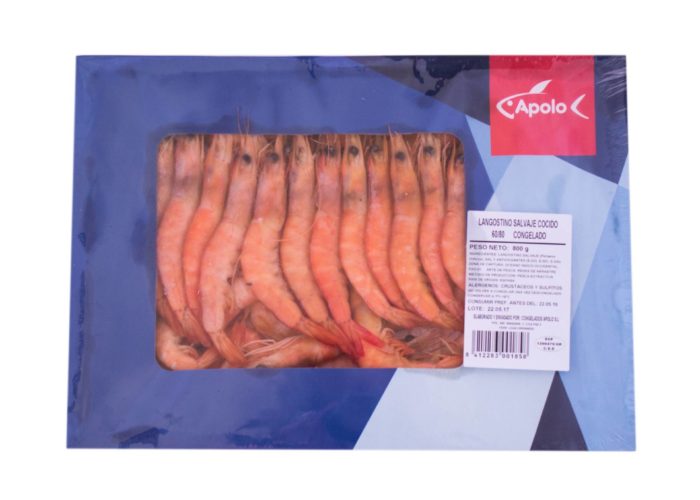 00185 Langostino salvaje cocido congelado Apolo