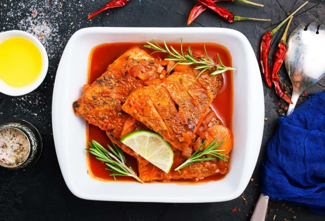 Receta Panga en salsa de tomate - Receta de pescado barata