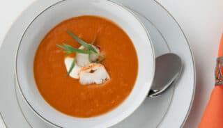 Crema De Gamba Roja Y Bogavante