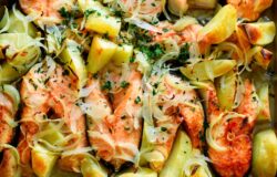 Receta Salmon Encebollado