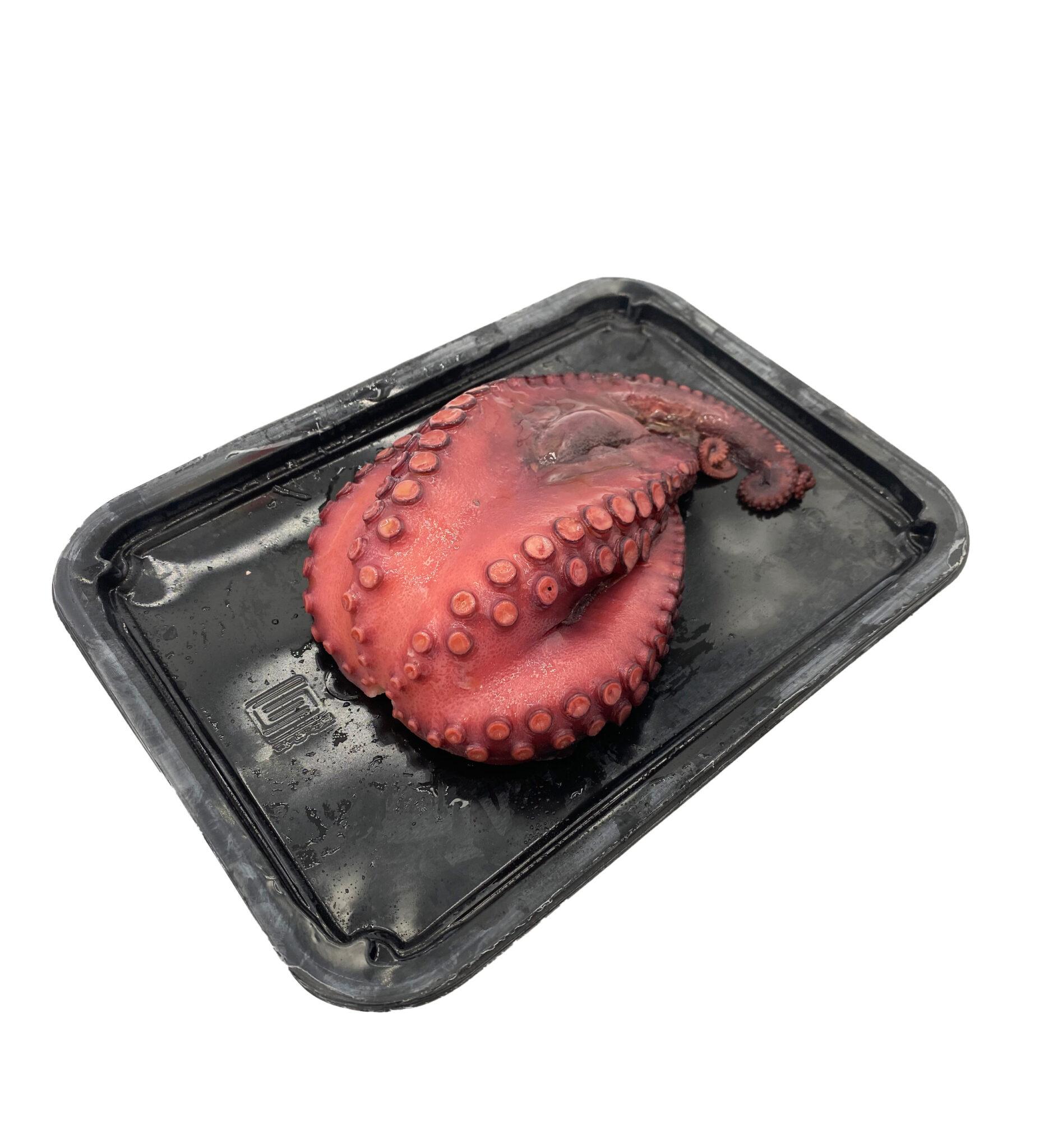 Pulpo cocido mitades