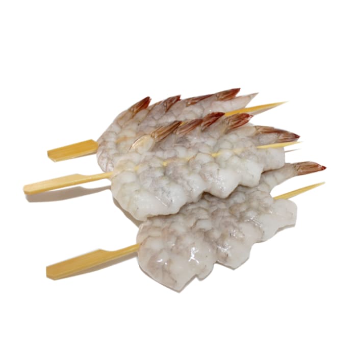 Pincho de langostinos vannamei crudo
