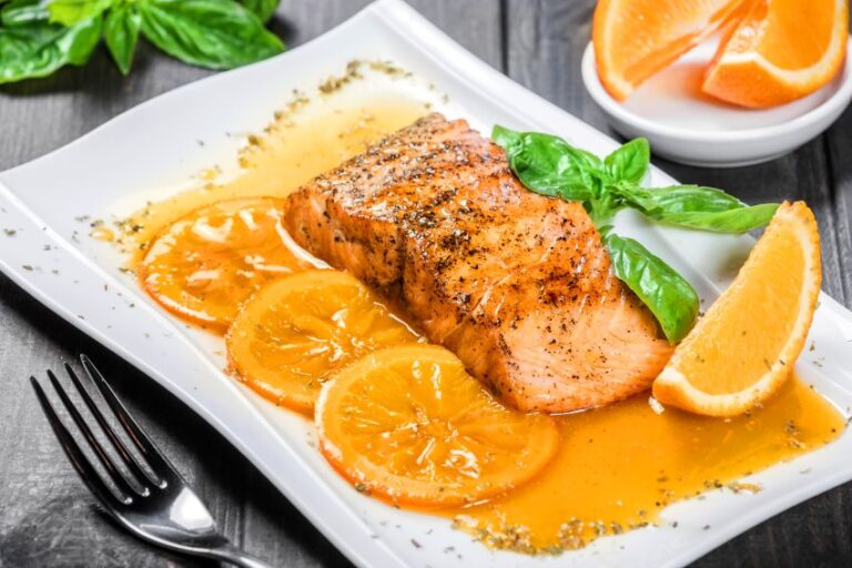 salmón a la naranja